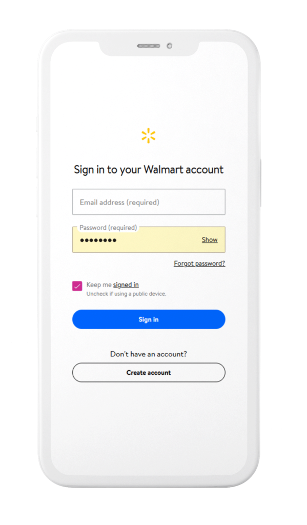 walmart app to record receipts
