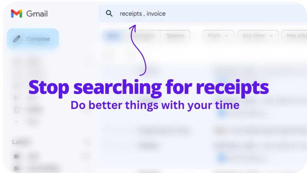 Collect receipts from your email